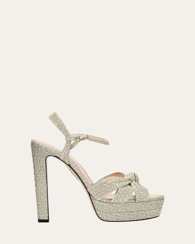Honeycomb Nina Knot Platform Sandals